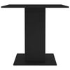 vidaXL Jídelní stůl černý 80 x 80 x 75 cm kompozitní dřevo