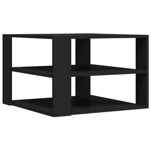 vidaXL Konferenčn&iacute; stolek čern&yacute; 58 x 58 x 40 cm kompozitn&iacute; dřevo