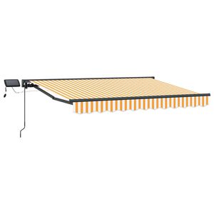 vidaXL Manu&aacute;ln&iacute; r&aacute;m mark&yacute;zy s LED Žlut&aacute;, B&iacute;l&aacute;, Antracitov&aacute; 2,5 x 2 m