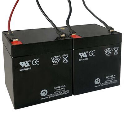 vidaXL Náhradní baterie pro elektrické koloběžky 2 ks 12 V 4,5 Ah
