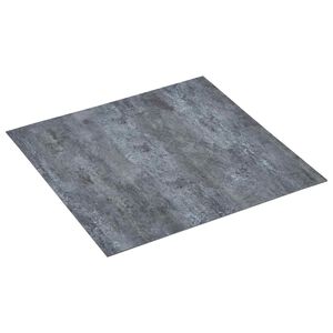 vidaXL Samolepic&iacute; podlahov&aacute; prkna &Scaron;ed&yacute; mramor 30,5 x 30,5 cm 20 ks PVC