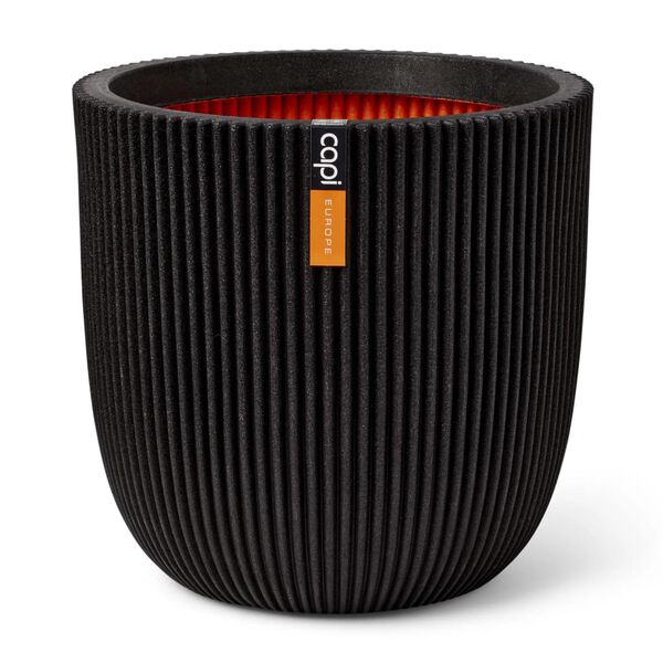 Capi Květin&aacute;č Groove 35 x 34 cm čern&yacute;