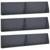 vidaXL Opěrn&aacute; zeď 6 ks 100 x 12 x 50 cm Ocel Antracitov&aacute;