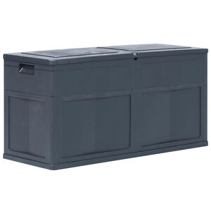 vidaXL Zahradn&iacute; &uacute;ložn&yacute; box 320 l čern&yacute;