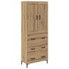 vidaXL Vysok&yacute; bufet 2 ks Artisanov&yacute; dub 69,5 x 34 x 180 cm