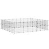 vidaXL 60panelov&aacute; ohr&aacute;dka pro zv&iacute;řata s dv&iacute;řky čern&aacute; 280 x 245 x 70 cm ocel