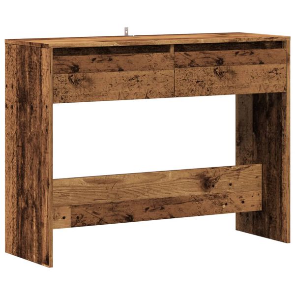 vidaXL Konzolov&yacute; stolek old wood 100 x 35 x 76,5 cm kompozitn&iacute; dřevo