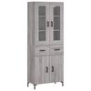 vidaXL Skř&iacute;ň highboard &scaron;ed&aacute; sonoma 69,5 x 34 x 180 cm kompozitn&iacute; dřevo