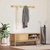 vidaXL Lavice do chodby s polic&iacute; FLORO Voskově hněd&aacute; 115 x 40 x 45 cm