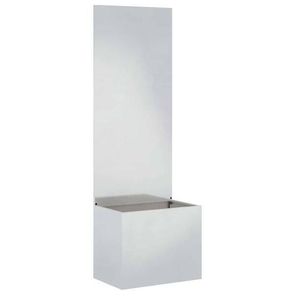 vidaXL Soukrom&iacute; na zahradě Řezac&iacute; Stř&iacute;brn&aacute; 50 x 140 cm Nerezov&aacute; ocel