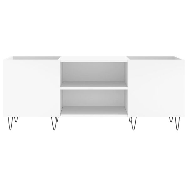 vidaXL Skříňka na LP desky bílá 121 x 38 x 48 cm kompozitní dřevo