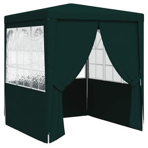 vidaXL Profesion&aacute;ln&iacute; party stan s bočnicemi 2 x 2 m zelen&yacute; 90 g/m&sup2;