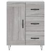 vidaXL Skř&iacute;ň highboard &scaron;ed&aacute; sonoma 69,5 x 34 x 180 cm kompozitn&iacute; dřevo