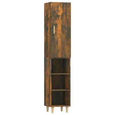 vidaXL Skříň highboard kouřový dub 34,5 x 34 x 180 cm kompozitní dřevo