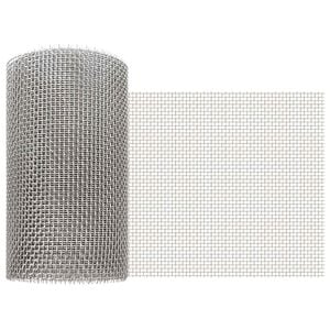 vidaXL S&iacute;ťovina 20 x 200 cm 6 Mesh Nerezov&aacute; ocel 201 Stř&iacute;brn&aacute;