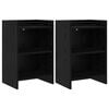 vidaXL Nočn&iacute; stolky 2 pcs Čern&yacute; dub 40 x 30 x 60 cm Kompozitn&iacute; dřevo