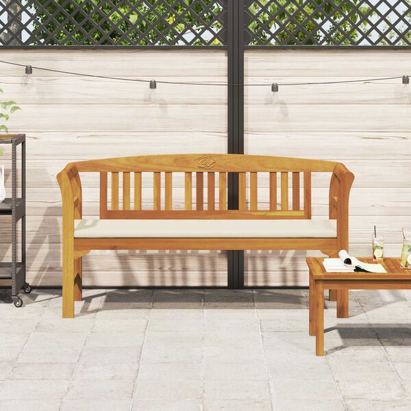 vidaXL lavice s pol&scaron;t&aacute;řem Př&iacute;rodn&iacute; olejov&yacute; n&aacute;těr 157 x 46 x 82,5 cm