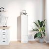 vidaXL Highboard White 29,5x34x119,5 cm Dřevěn&aacute; konstrukce