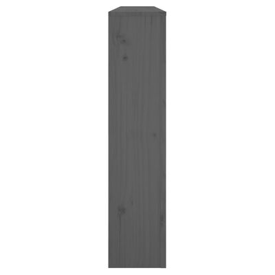 vidaXL Kryt na radiátor šedý 153 x 19 x 84 cm masivní borové dřevo