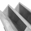 vidaXL Reg&aacute;l na časopisy s polic&iacute; Betonově &scaron;ed&aacute; 90 x 53 x 28,5 cm