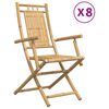 vidaXL Skl&aacute;dac&iacute; židle 8 ks 53x66x99 cm bambus
