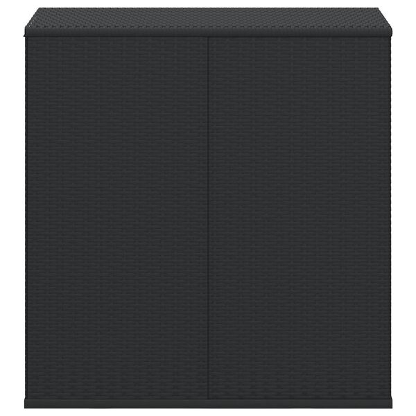 vidaXL Zahradní úložný box PE ratan 100 x 49 x 103,5 cm černý