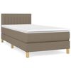 vidaXL Box spring postel s matrac&iacute; taupe 80x200 cm textil