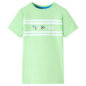 vidaXL Dětsk&eacute; tričko neonově zelen&eacute; 128