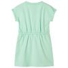 Dětské šaty se stahovací šňůrkou jasně zelené 92