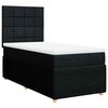 vidaXL Box spring postel s matrac&iacute; čern&aacute; 100 x 200 cm textil