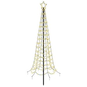 vidaXL LED spir&aacute;lov&yacute; v&aacute;nočn&iacute; stromek se z&aacute;pichem EKENAS 180 cm 220 LED