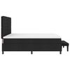 vidaXL Postel s boxspringem s matrac&iacute; s čelo Čern&aacute; 200 x 200 cm textil