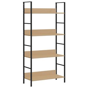 vidaXL Knihovna se 4 policemi dub 60x27,6x124,5 cm kompozitn&iacute; dřevo