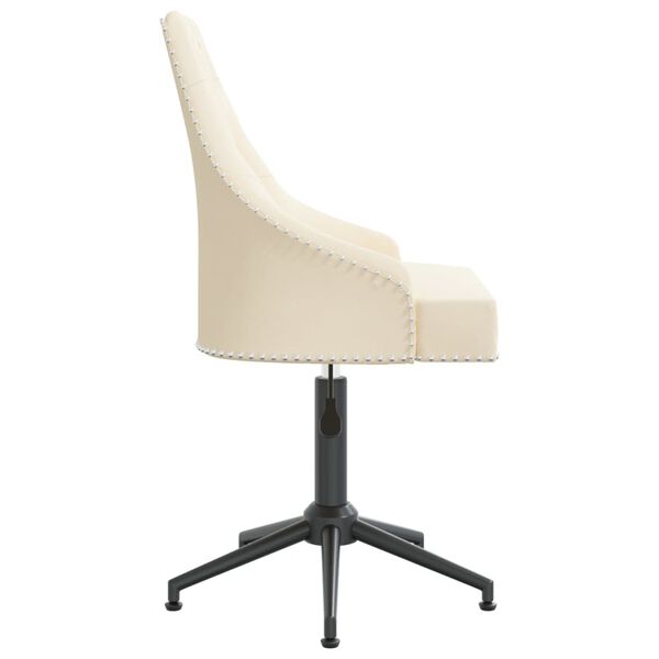 vidaXL Otočn&eacute; j&iacute;deln&iacute; židle 2 ks kr&eacute;mov&eacute; samet