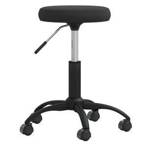 vidaXL Otočn&aacute; kancel&aacute;řsk&aacute; židle čern&aacute; samet