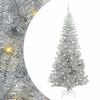 vidaXL V&aacute;nočn&iacute; stromeček s 300 LED diodami Stř&iacute;brn&aacute; 240 cm PET