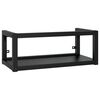 vidaXL N&aacute;stěnn&yacute; koupelnov&yacute; reg&aacute;l pod umyvadlo čern&yacute; 79x38x31 cm železo