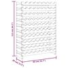 vidaXL Reg&aacute;l na v&iacute;no 83 x 29 x 112 cm masivn&iacute; borov&eacute; dřevo