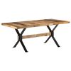 vidaXL J&iacute;deln&iacute; stůl 180 x 90 x 76 cm hrub&eacute; mangovn&iacute;kov&eacute; dřevo