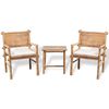 vidaXL 3d&iacute;ln&yacute; bistro set s podu&scaron;kami bambusov&yacute;