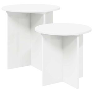 vidaXL Sada odkl&aacute;dac&iacute;ch stolků s &uacute;loži&scaron;těm 2 pcs Dřevěn&yacute; materi&aacute;l