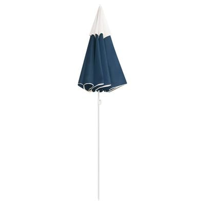 vidaXL Zahradní slunečník s ocelovou tyčí modrý 180 cm