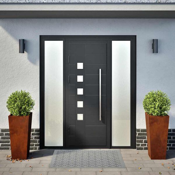 vidaXL Zahradn&iacute; truhl&iacute;ky 2 ks 35x35x75 cm povětrnostně odoln&aacute; ocel