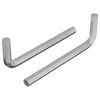 vidaXL &Scaron;estihrann&yacute; kl&iacute;č 2 ks Stř&iacute;brn&aacute; 32 x 86 mm Ocel