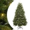 vidaXL Uměl&yacute; v&aacute;nočn&iacute; stromeček 240 cm 300 LED Tepl&aacute; b&iacute;l&aacute; PVC a ocel