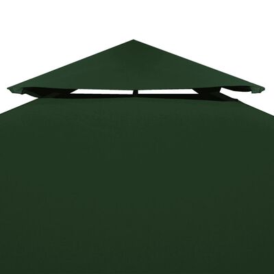 vidaXL Náhradní střecha na altán 310 g/m² zelená 3 x 4 m