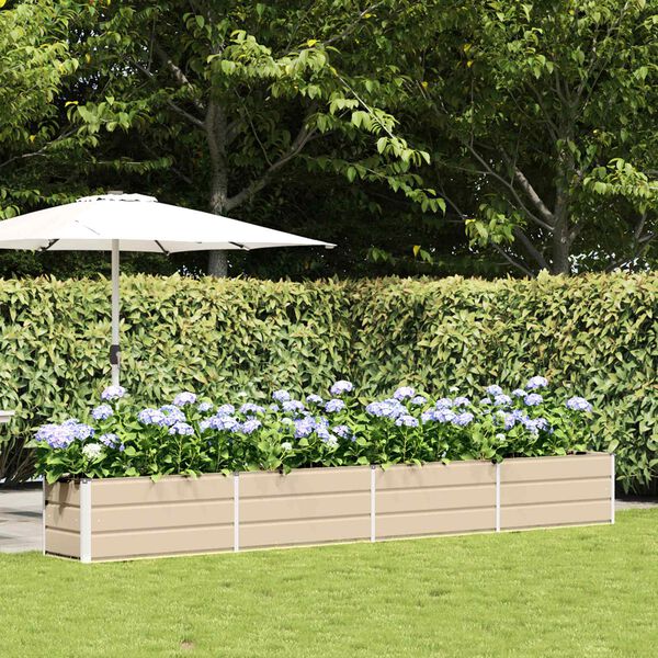 vidaXL Truhl&iacute;k Slonovinov&aacute; 480 x 50 x 45 cm Pozinkovan&aacute; ocel