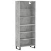 vidaXL Skř&iacute;ň betonově &scaron;ed&aacute; 69,5 x 32,5 x 180 cm kompozitn&iacute; dřevo