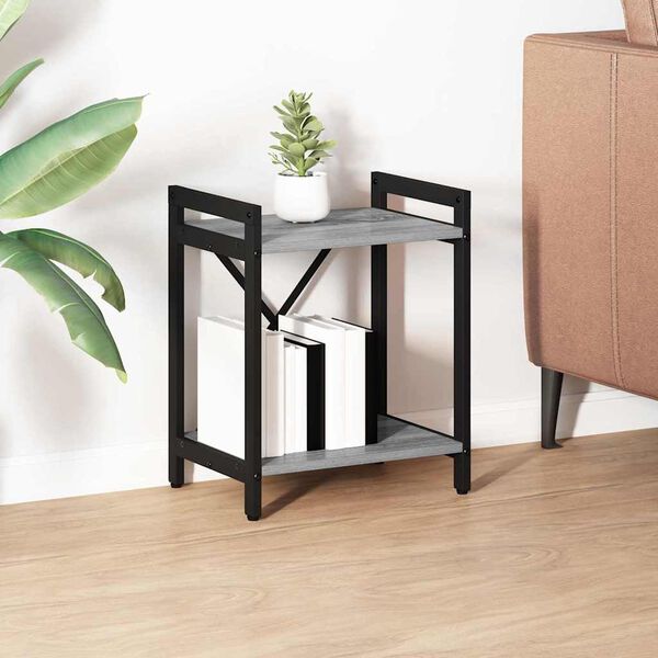 vidaXL Knihovna &Scaron;ed&aacute; sonoma 40 x 30 x 50 cm kompozitn&iacute; dřevo