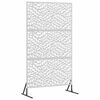 vidaXL Obrazovka pro soukrom&iacute; 100 x 50 x 180 cm Nerezov&aacute; ocel Stř&iacute;brn&aacute;